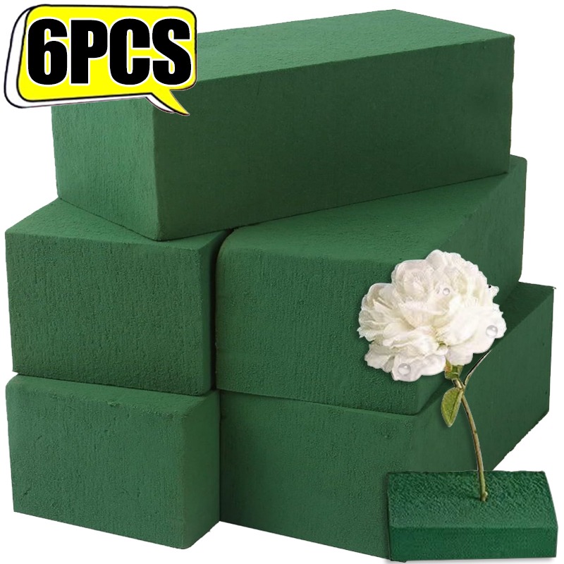 Floral Foam Oasis - 1-6Pcs Floral Foam Blocks for Fresh