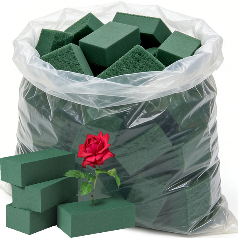 Floral Foam Oasis - Rectangle Green Floral Foam Blocks Artificial