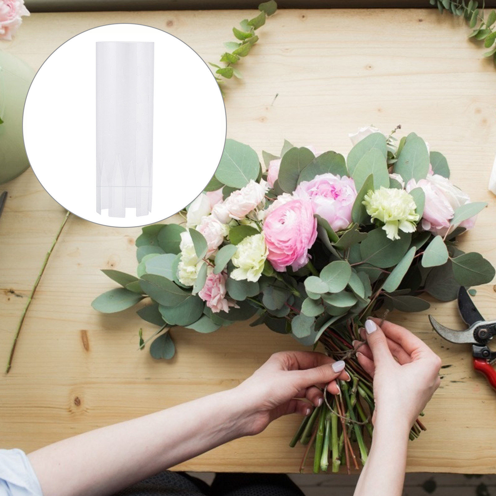 Florist Supply Shop - 10Pcs Plastic Bouquet Base for DIY