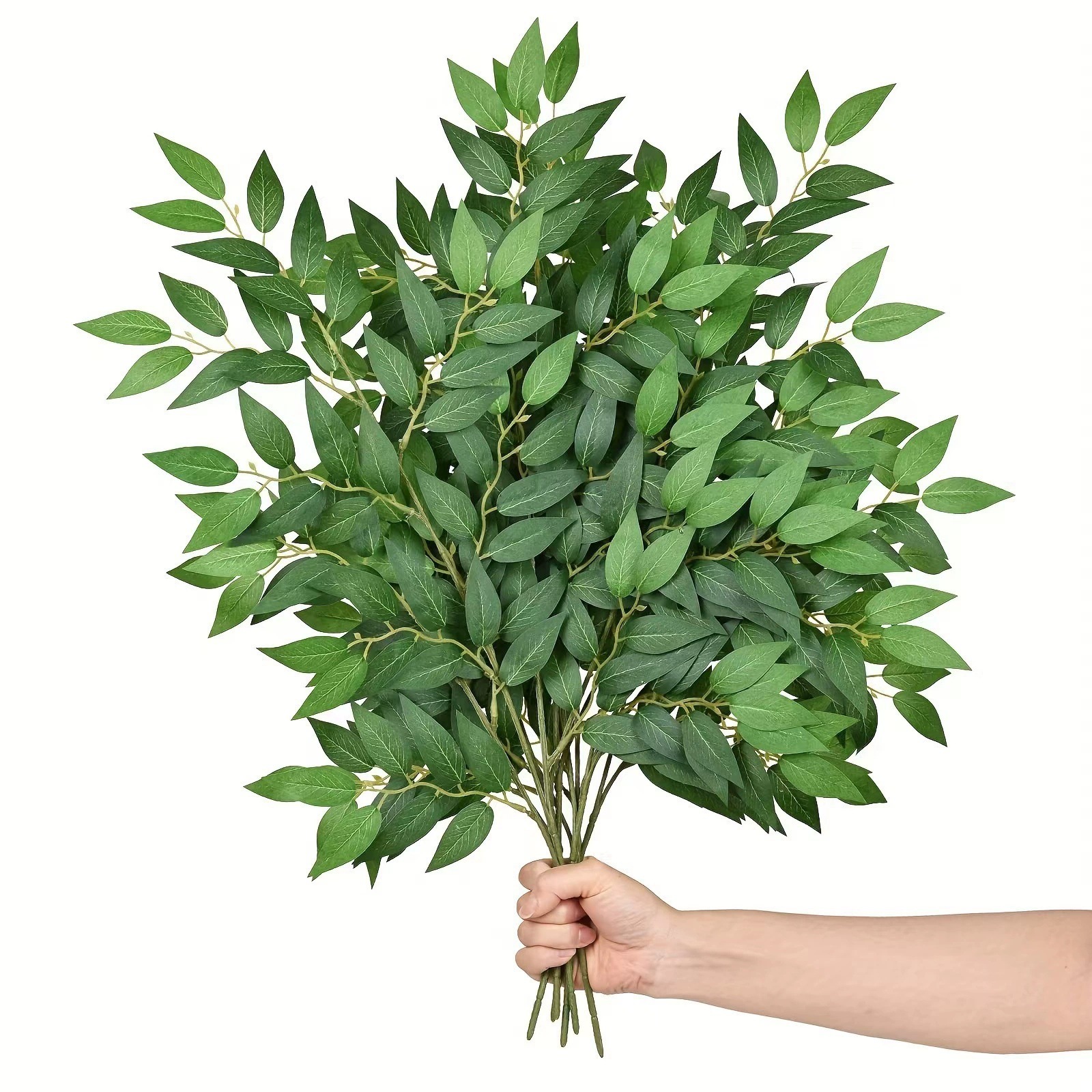 Ruscus Stem Faux - 10pcs Artificial Plants Italian Ruscus Greenery