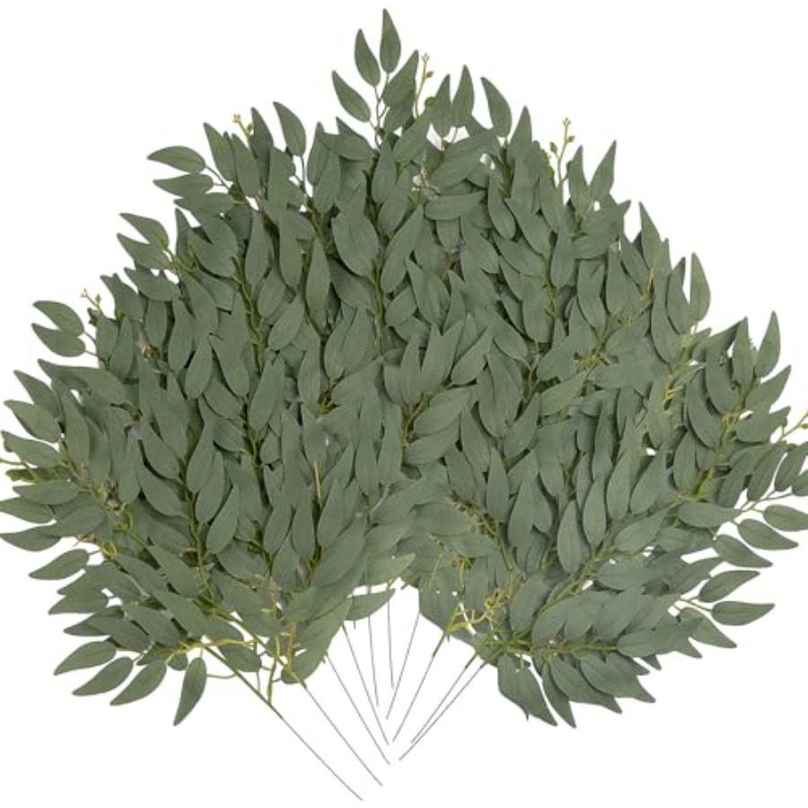 36pcs Artificial Italian Ruscu - Ruscus Stem Faux บทวิจารณ์และราคา