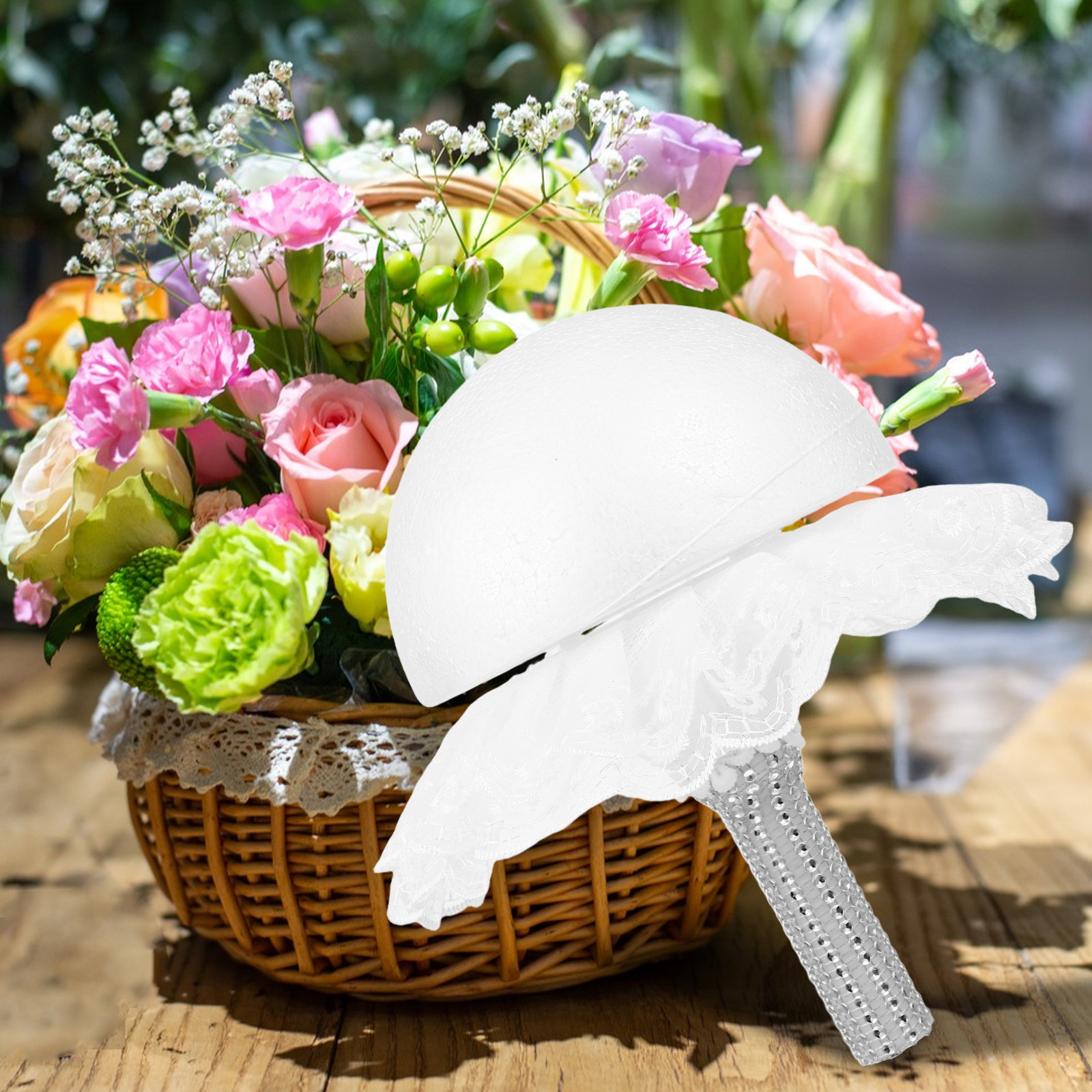DIY Bridal Bouquet Handle with - Bouquet Holder Foam บทวิจารณ์และราคา