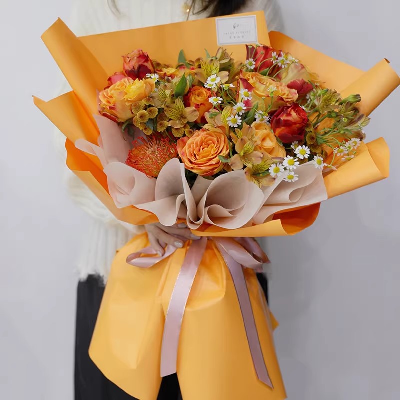 Korean Style Solid Color Paper - Florist Supply Paper บทวิจารณ์และราคา