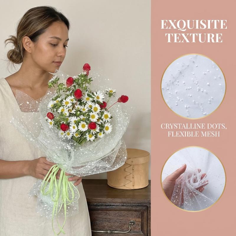 Snowflake Yarn Wrapping Mesh P - Florist Supply Paper บทวิจารณ์และราคา