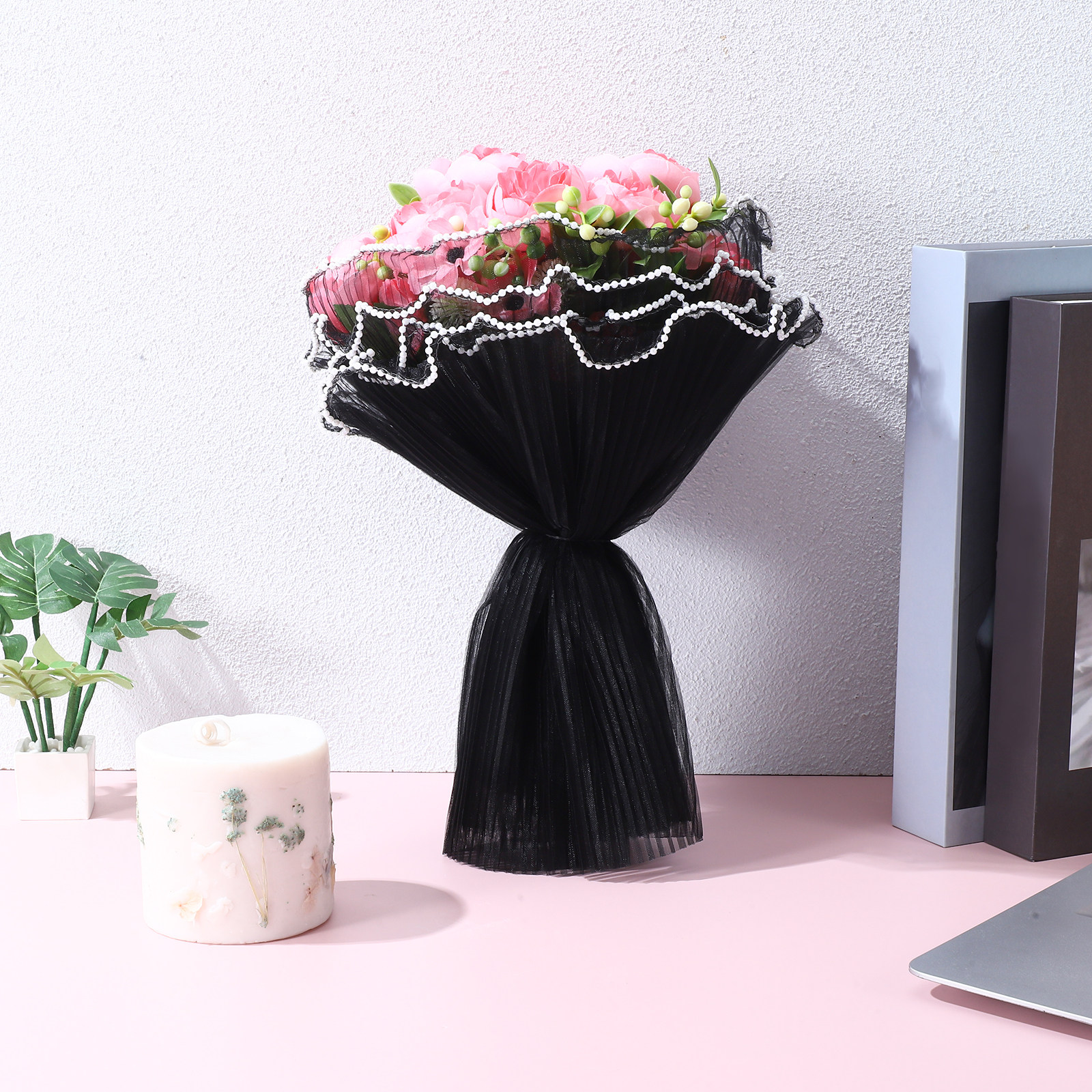 6Pcs Premium Wave Yarn Flower  - Anda Florist Supply บทวิจารณ์และราคา
