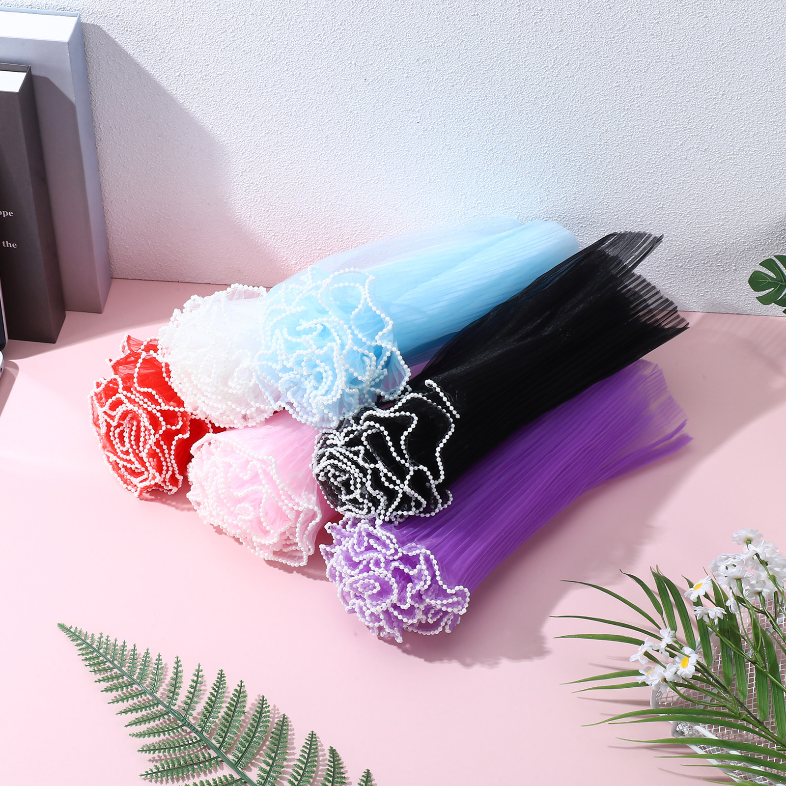 6Pcs Premium Wave Yarn Flower  - Anda Florist Supply บทวิจารณ์และราคา
