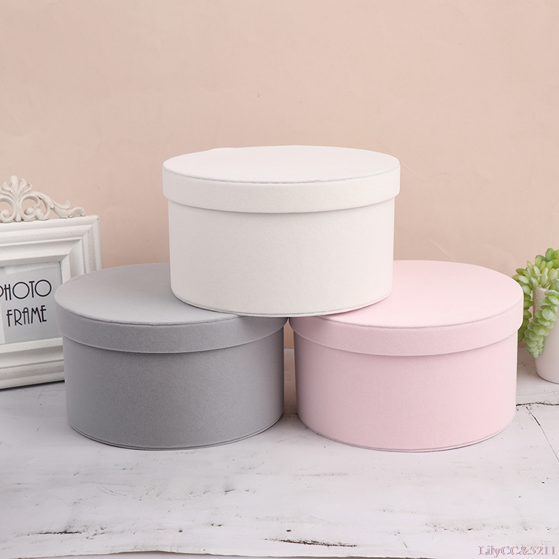 Velvet Round Flowers Box Gift  - Anda Florist Supply บทวิจารณ์และราคา