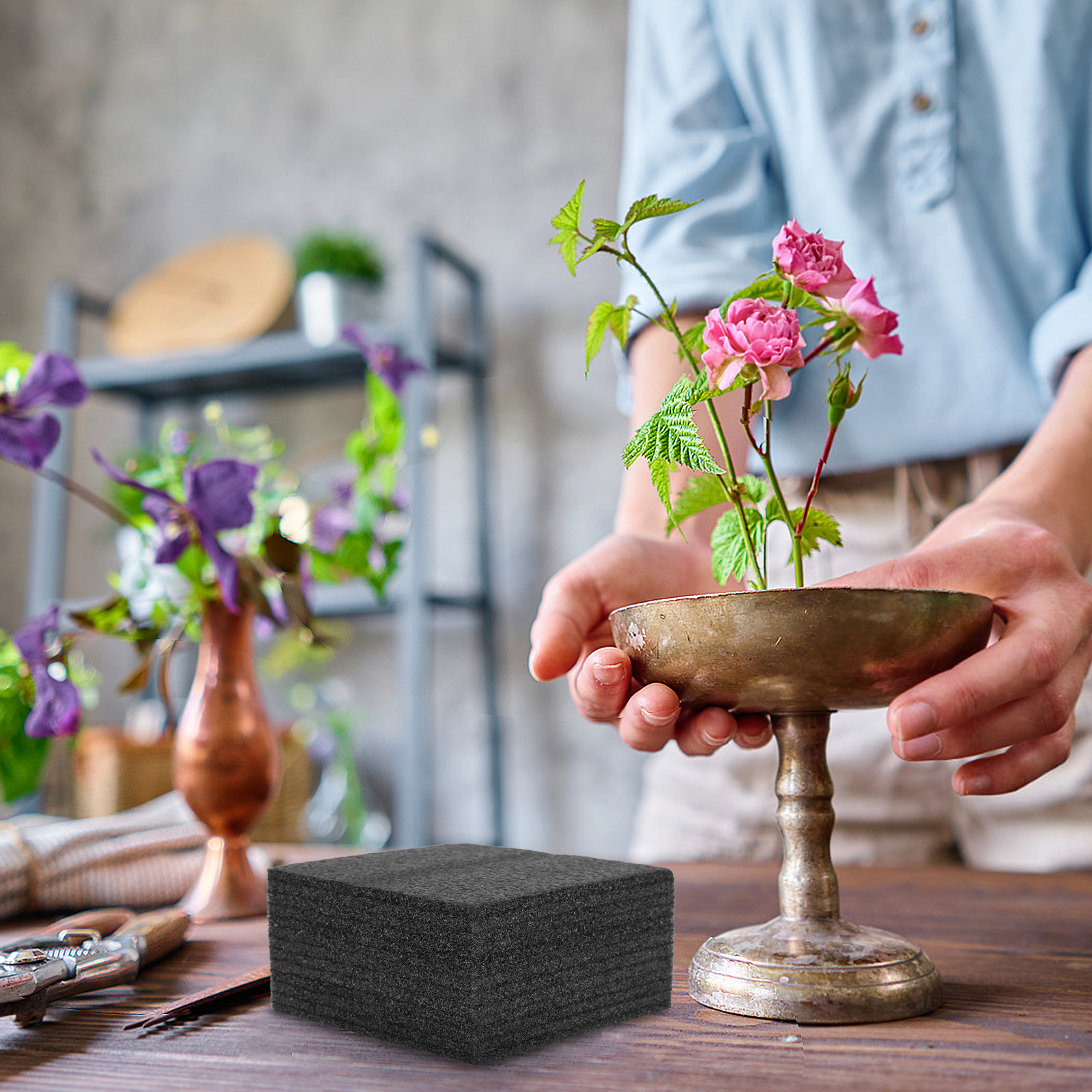 2Pcs Black Floral Foam Sheets  - Anda Florist Supply บทวิจารณ์และราคา