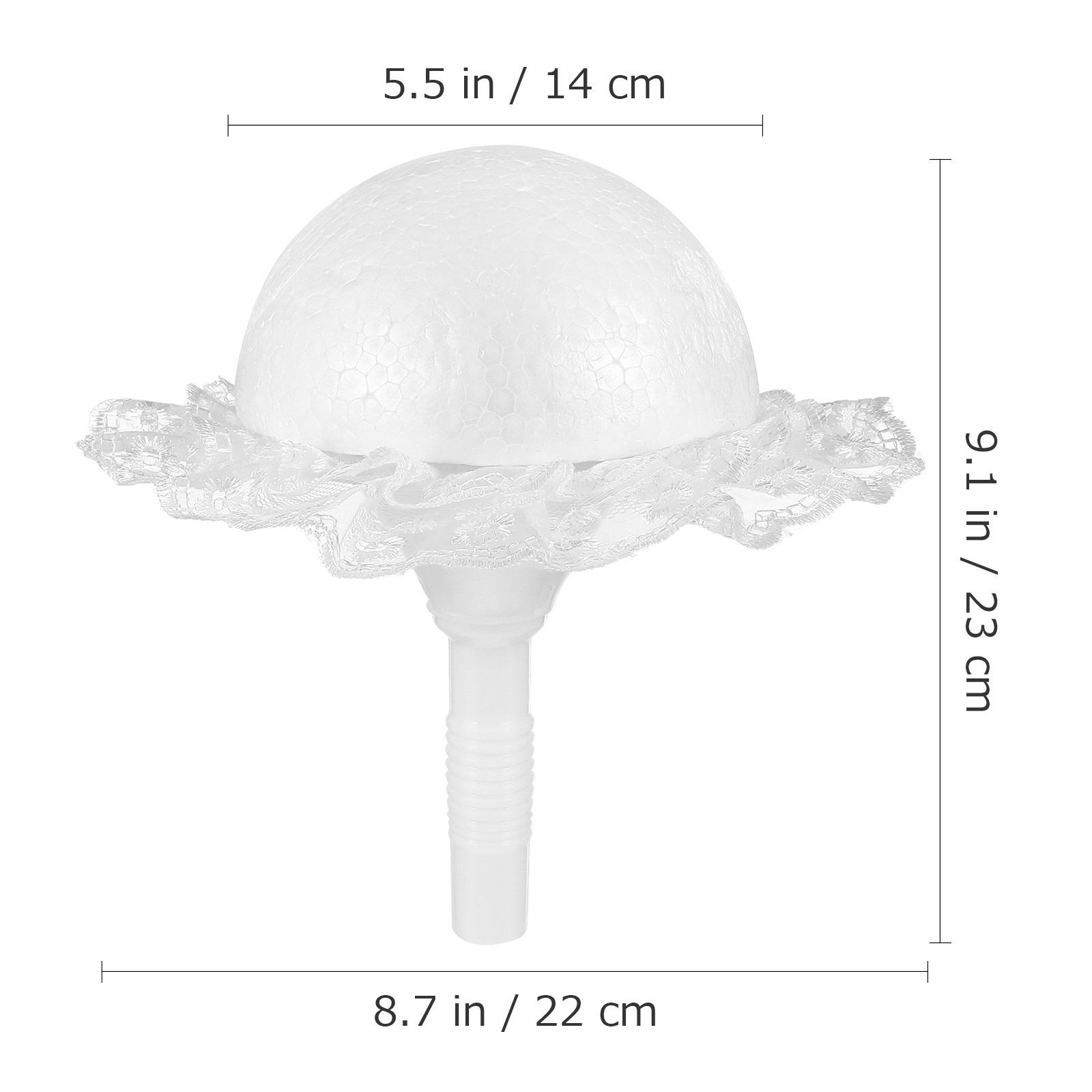 1Set Lace-Trimmed Foam Bouquet - Bouquet Holder Foam บทวิจารณ์และราคา