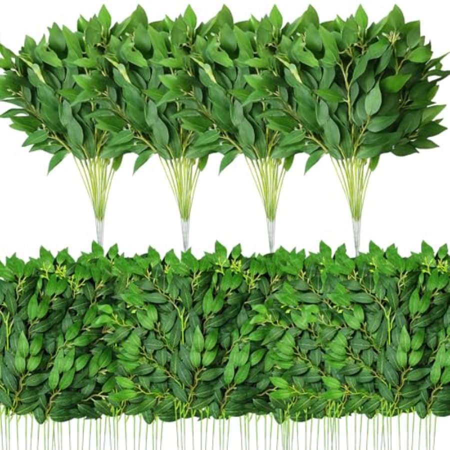 80 Pcs Italian Ruscus Greenery - Ruscus Stem Faux บทวิจารณ์และราคา