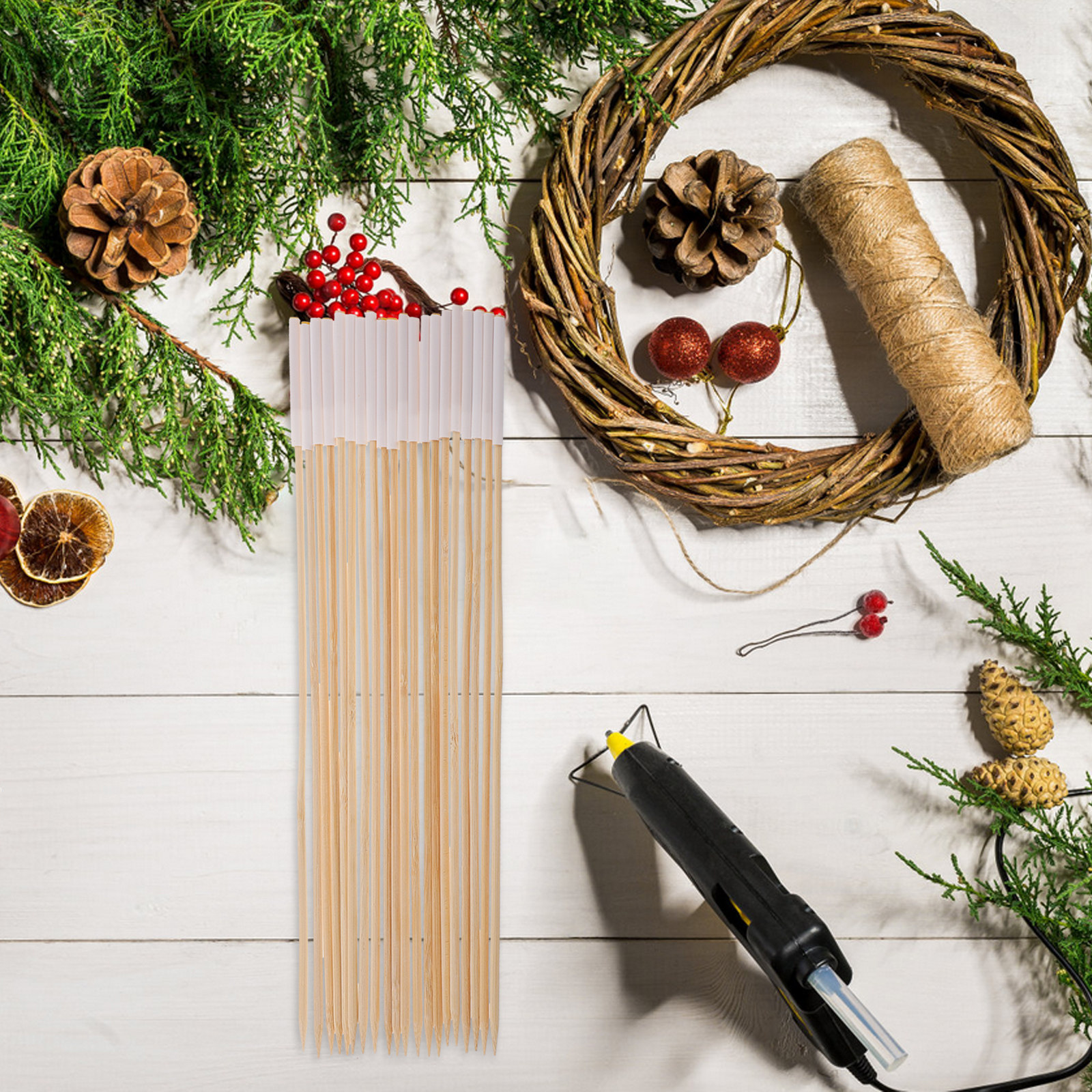 20Pcs Bamboo Craft Sticks Flor - Florist Supply Shop บทวิจารณ์และราคา